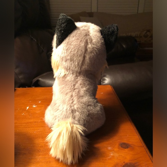 Adventure Planet Wolf Pup - Gray Beige Tan - Big Sparkle Eyes - Picture 5 of 10